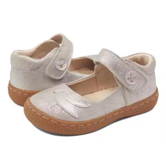 LIVIE & LUCA PIO PIO Leather Gold Mary Jane Sandals Size 11 M / Néw - Picture 2 of 8